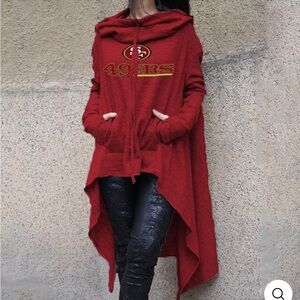 49ers High-Low Hoodie